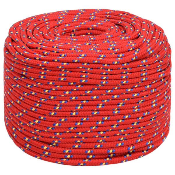 Bootsseil Rot 10 mm 25 m Polypropylen