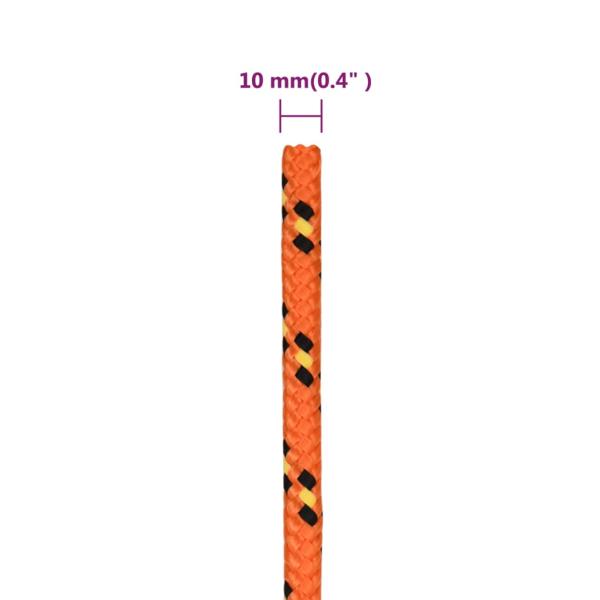 Bootsseil Orange 10 mm 50 m Polypropylen
