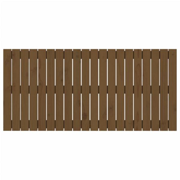 Wand-Kopfteil Honigbraun 127,5x3x60 cm Massivholz Kiefer