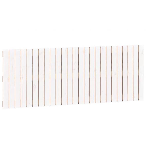 Wand-Kopfteil Weiß 159,5x3x60 cm Massivholz Kiefer