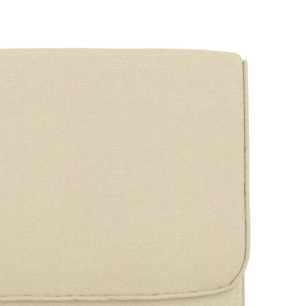 Loungesessel Creme 55x64x80 cm Stoff