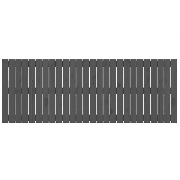 Wand-Kopfteil Grau 166x3x60 cm Massivholz Kiefer