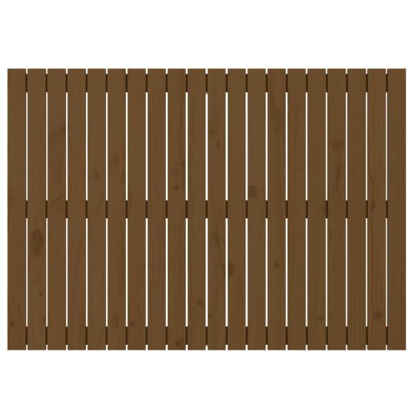 Wand-Kopfteil Honigbraun 127,5x3x90 cm Massivholz Kiefer