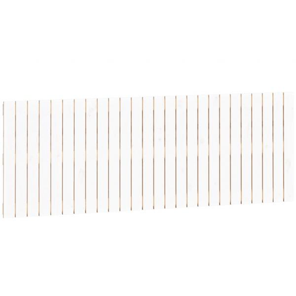 Wand-Kopfteil Weiß 166x3x60 cm Massivholz Kiefer
