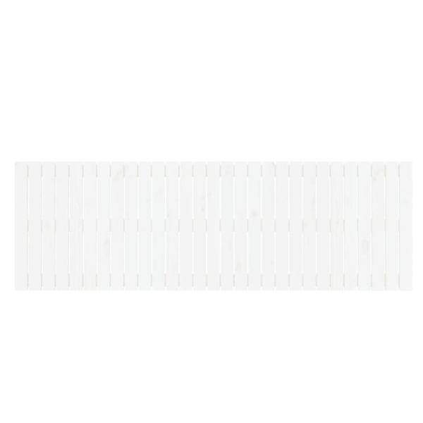 Wand-Kopfteil Weiß 185x3x60 cm Massivholz Kiefer