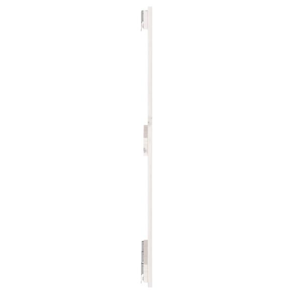 Wand-Kopfteil Weiß 140x3x90 cm Massivholz Kiefer