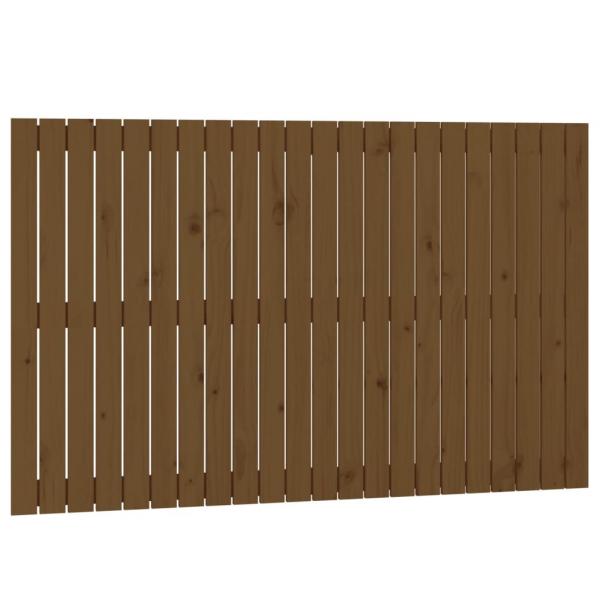 Wand-Kopfteil Honigbraun 140x3x90 cm Massivholz Kiefer