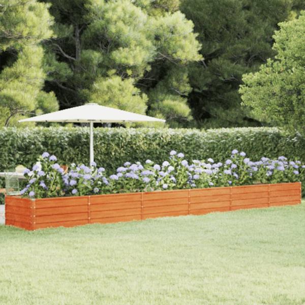 ARDEBO.de - Hochbeet Rostig 600x80x45 cm Cortenstahl