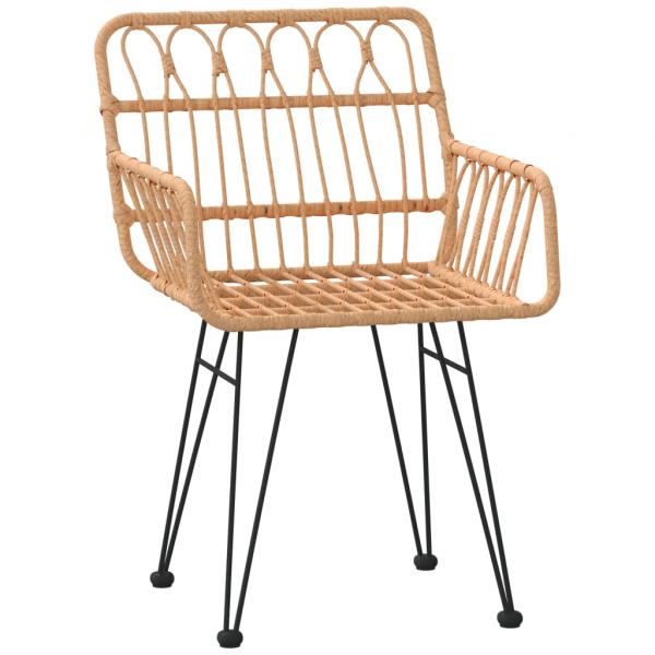 7-tlg. Garten-Essgruppe Poly Rattan