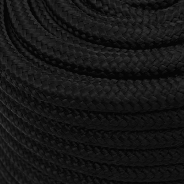 Arbeitsseil Schwarz 18 mm 50 m Polyester