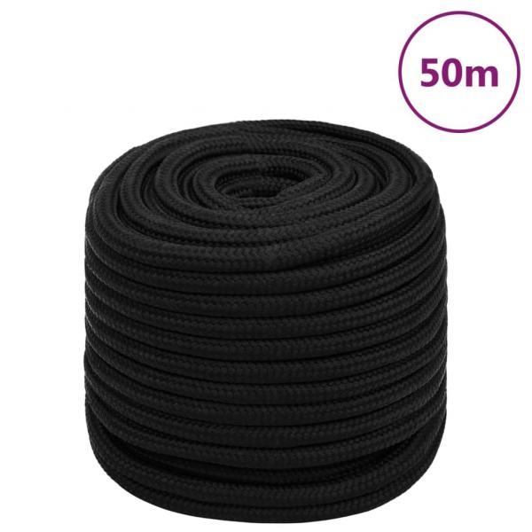 ARDEBO.de - Arbeitsseil Schwarz 16 mm 50 m Polyester