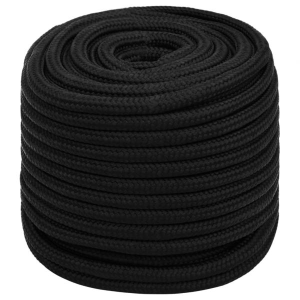 Arbeitsseil Schwarz 16 mm 50 m Polyester