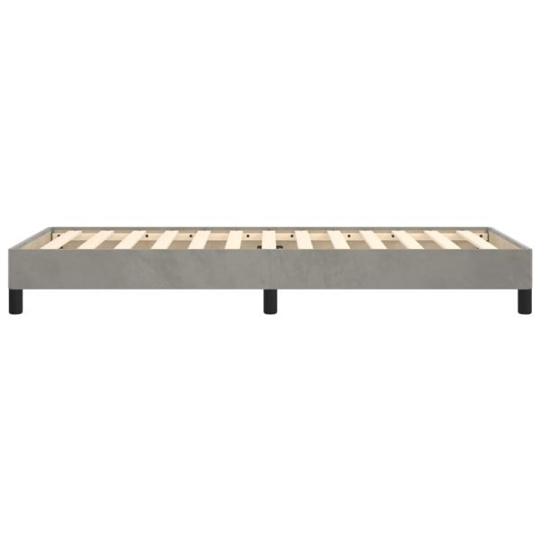 Bettgestell Hellgrau 90x190 cm Samt