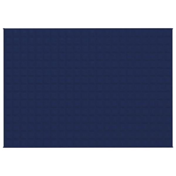 Gewichtsdecke Blau 155x220 cm 11 kg Stoff