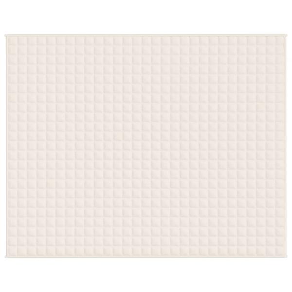 Gewichtsdecke Hellcreme 235x290 cm 15 kg Stoff