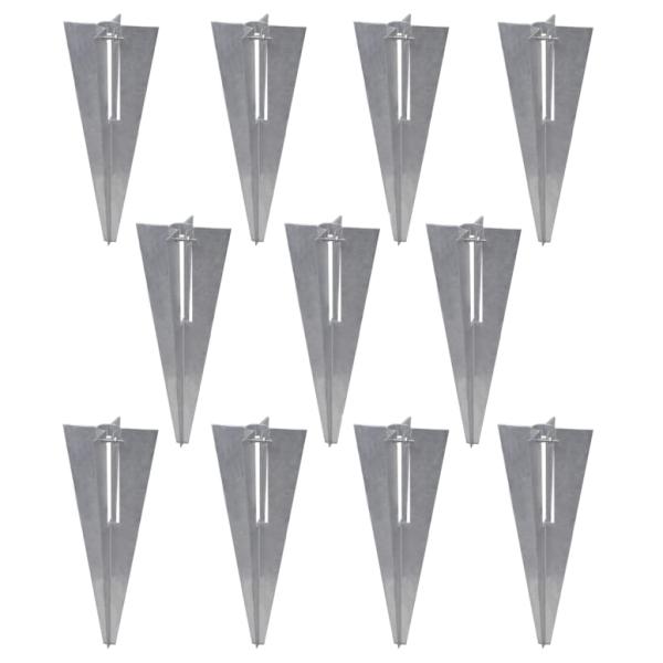 Maschendrahtzaun Pfosten Bodenhülsen Stahl Verzinkt 25x1,25 m