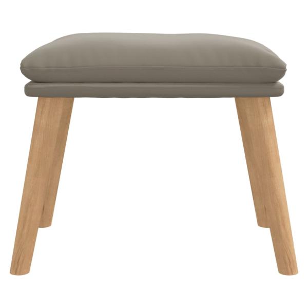Fußhocker Hellgrau 45x29,5x35 cm Samt