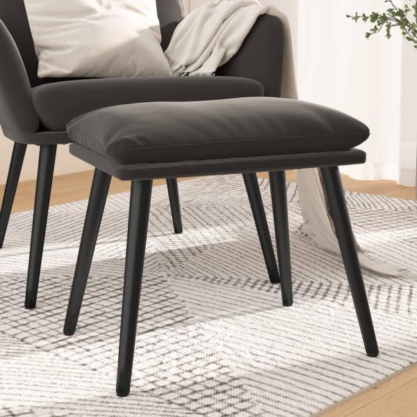 ARDEBO.de - Fußhocker Dunkelgrau 45x29,5x35 cm Samt
