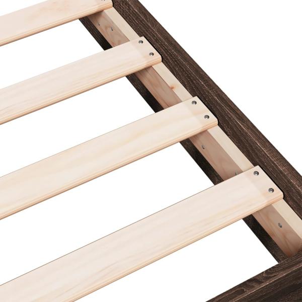Bettgestell Braun Eichen-Optik 180x200 cm Holzwerkstoff