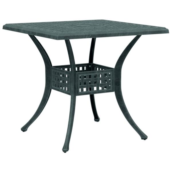 ARDEBO.de - Gartentisch Grün 80x80x75 cm Aluminiumguss