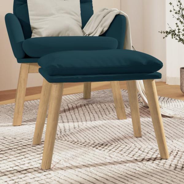 ARDEBO.de - Fußhocker Blau 45x29,5x35 cm Samt