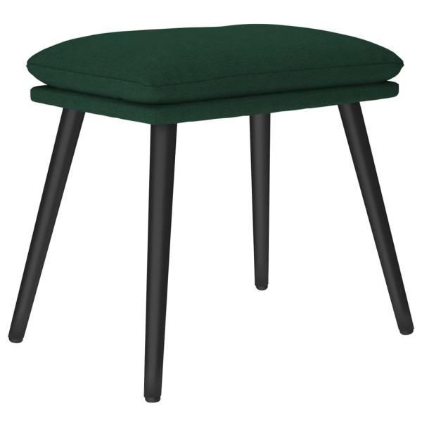 Fußhocker Dunkelgrün 45x29,5x35 cm Stoff