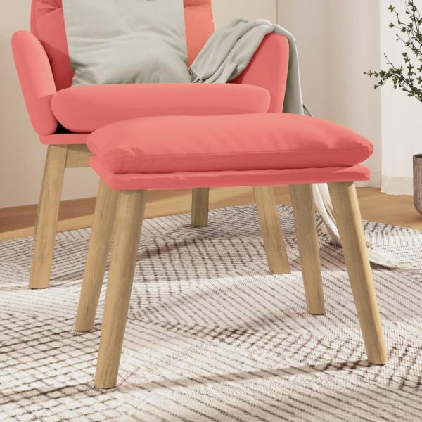 ARDEBO.de - Fußhocker Rosa 45x29,5x35 cm Samt