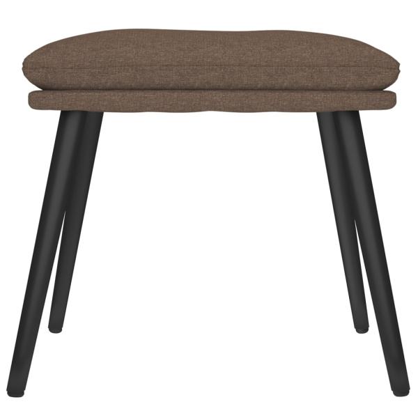 Fußhocker Taupe 45x29,5x35 cm Stoff