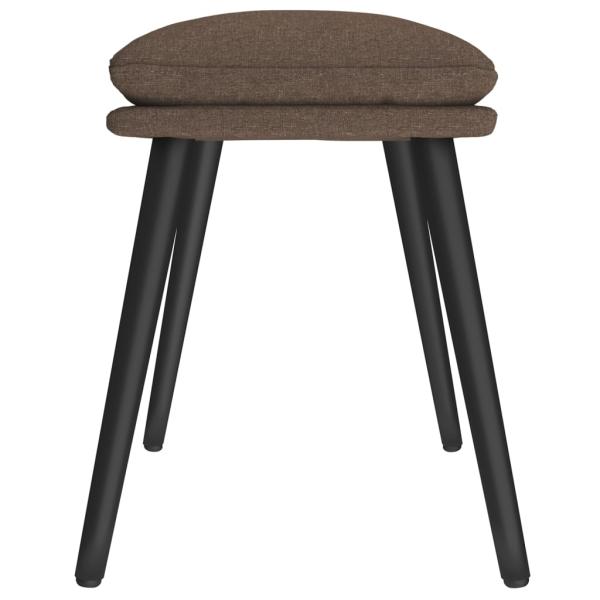 Fußhocker Taupe 45x29,5x35 cm Stoff