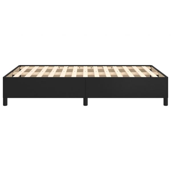 Bettgestell Schwarz 120x190 cm Kunstleder