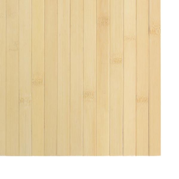 ARDEBO.de - Teppich Rechteckig Hell Natur 70x400 cm Bambus