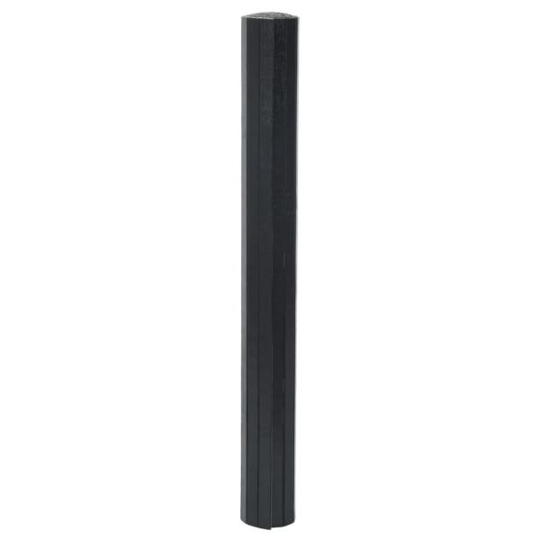 Teppich Rechteckig Schwarz 70x300 cm Bambus