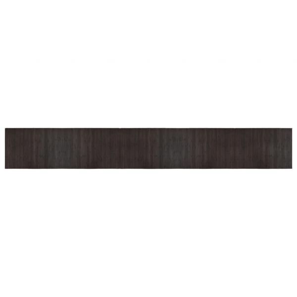 Teppich Rechteckig Dunkelbraun 70x500 cm Bambus