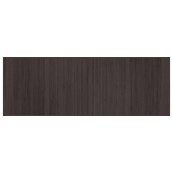 Teppich Rechteckig Dunkelbraun 70x200 cm Bambus