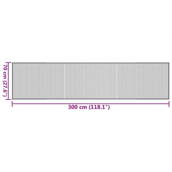 Teppich Rechteckig Natur 70x300 cm Bambus