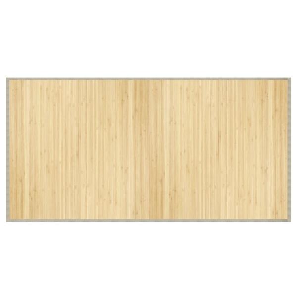 Teppich Rechteckig Hell Natur 100x200 cm Bambus