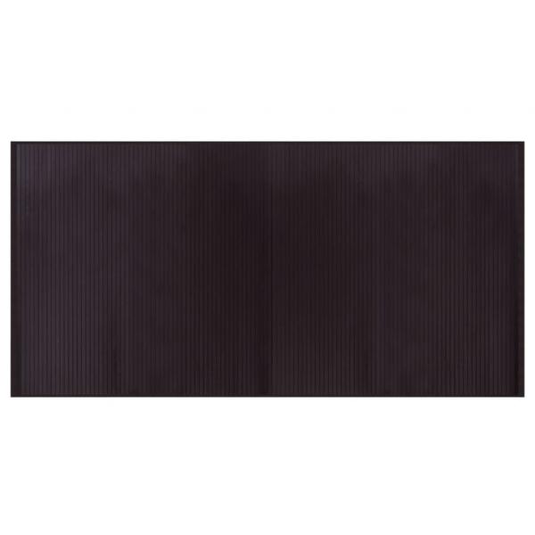 Teppich Rechteckig Dunkelbraun 100x200 cm Bambus