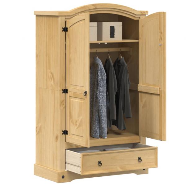 ARDEBO.de - Kleiderschrank Corona 101x52x170 cm Massivholz Kiefer