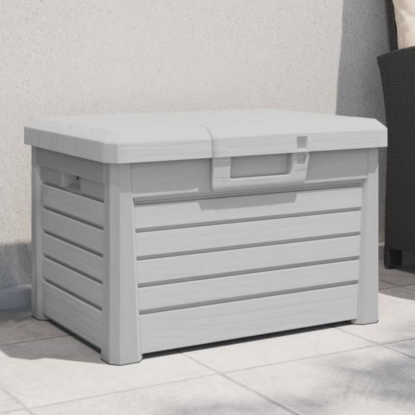ARDEBO.de - Outdoor-Kissenbox Grau 73x50,5x46,5 cm Polypropylen