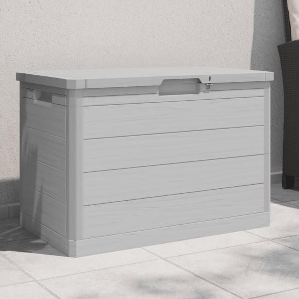 ARDEBO.de - Outdoor-Kissenbox Grau 77,5x44,5x53 cm Polypropylen