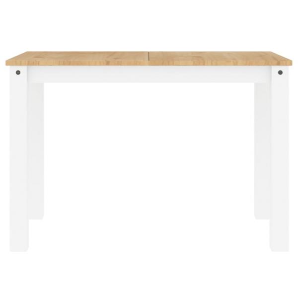 Esstisch Panama Weiß 117x60x75 cm Massivholz Kiefer