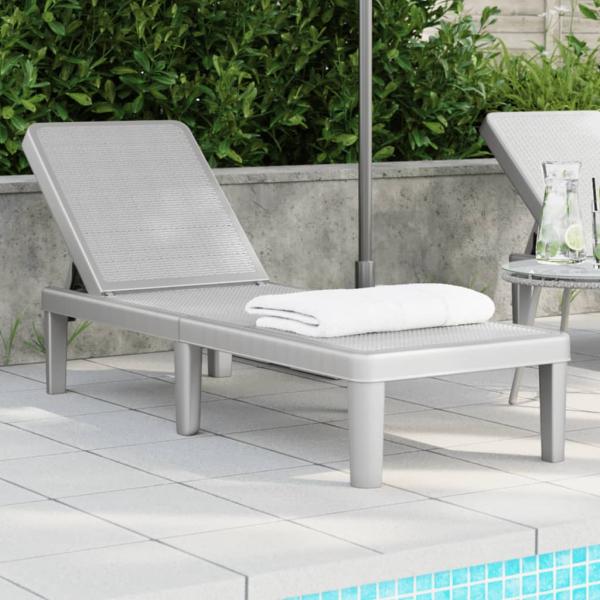 ARDEBO.de - 4-fach Verstellbare Sonnenliege 155,5x57x28 cm Polypropylen
