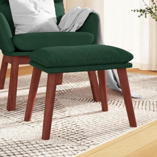 ARDEBO.de - Fußhocker Dunkelgrün 45x29,5x35 cm Stoff