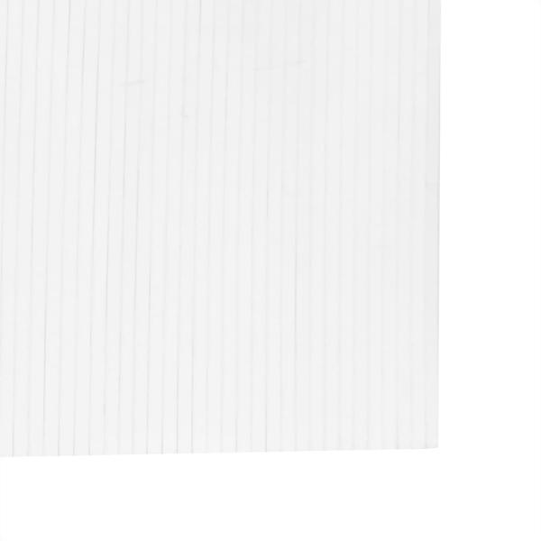 Paravent Weiß 165x800 cm Bambus