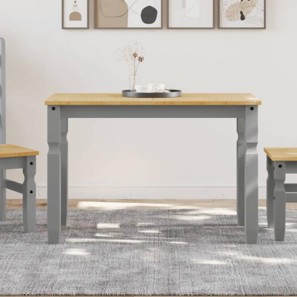 ARDEBO.de - Esstisch Corona Grau 112x60x75 cm Massivholz Kiefer