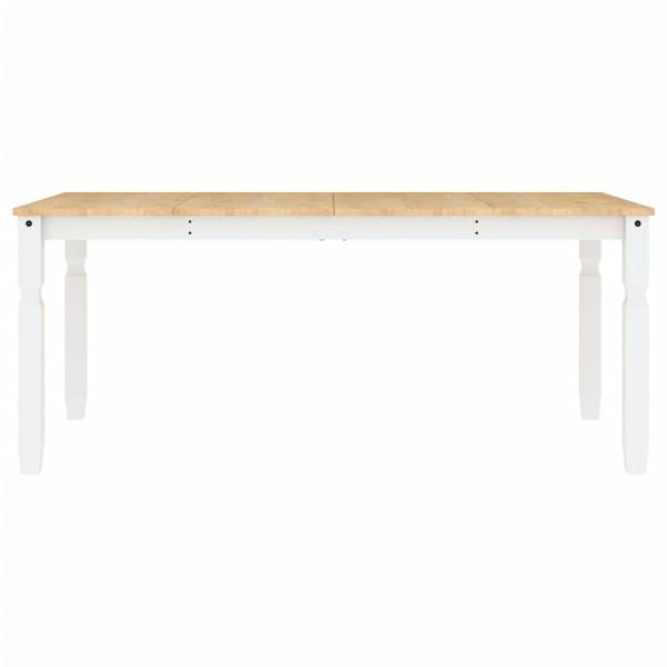 Esstisch Corona Weiß 180x90x75 cm Massivholz Kiefer