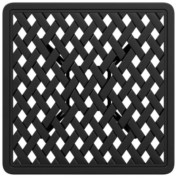 Gartentisch Schwarz 53x53x53 cm Aluminiumguss