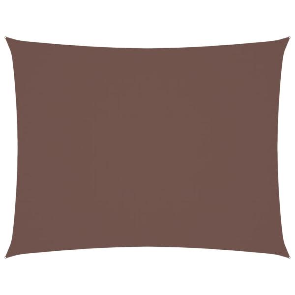 Sonnensegel Oxford-Gewebe Rechteckig 6x8 m Braun