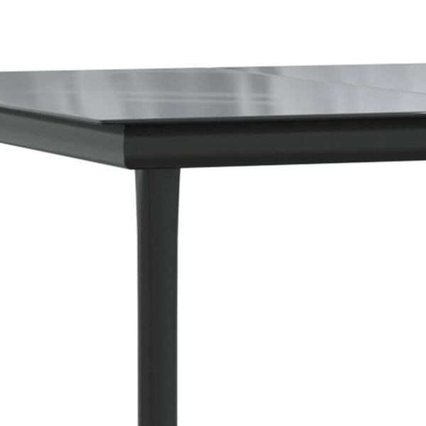 5-tlg. Garten-Essgruppe mit Kissen Braun Poly Rattan