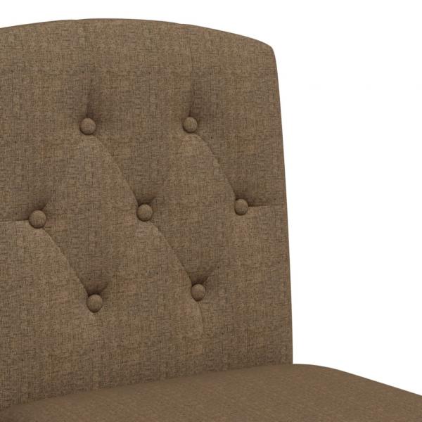 Barstühle 2 Stk. Massivholz Gummibaum und Stoff